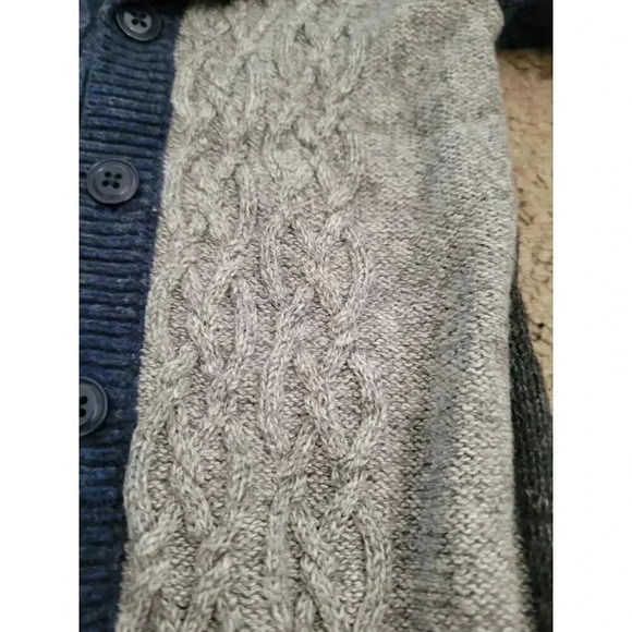 Baby Gap Cable Sweater Baby One Piece Blue Grey - Picture 3 of 5